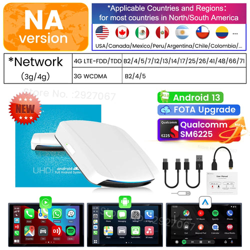 2024 CarlinKit CarPlay Ai TV Box Android 13 SDM660 6225 HDMI Streaming