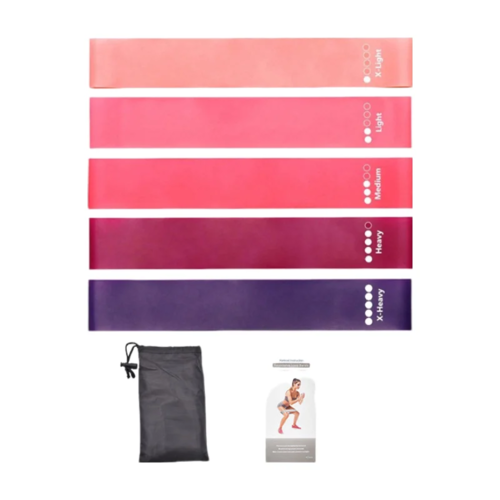 7Pcs Tpe Resistance Bands Fitness Set Rubber Loop Strength Training