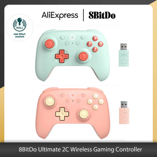8BitDo - New Ultimate 2C Wireless 2.4G Gaming Controller with Hall