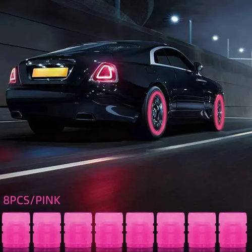 8PCS Luminous Valve Motorcycle Bicycle Bike Car Wheel Tyre Hub Cap