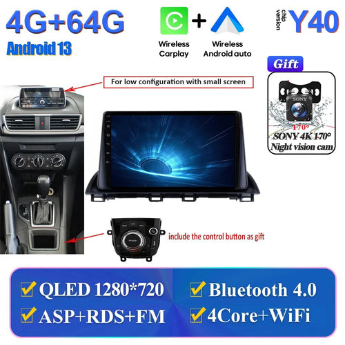 Car Multimedia Android For Mazda 3 Axela 2014-2017 2018 2019 Head Unit