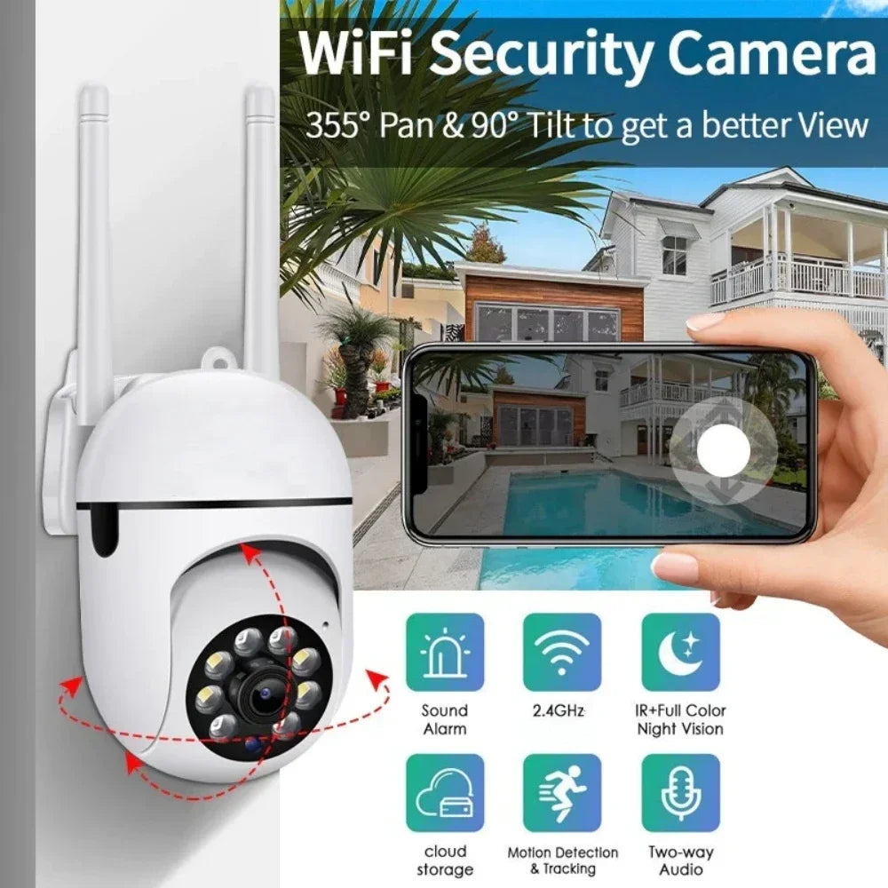 8MP Wifi IP Camera 8X Digital Zoom AI Human Tracking Surveillance