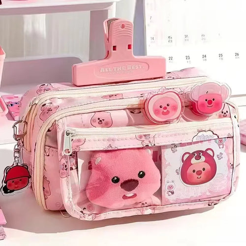 High Quality Kapibara Cartoon Pencil Case with Flip Top for Easy