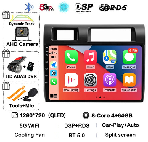 Android 14 Carplay Car Radio For Toyota Pickup Land Cruiser LC 70 79