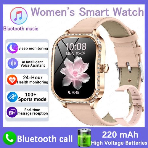 For Xiaomi Huawei New Women Smart Watch Heart Rate Blood Pressure