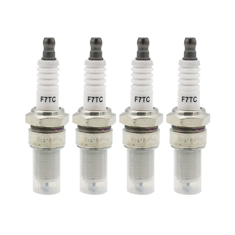 4 Pcs Spark Plugs F7TC for Gasoline Machinery 4 Stroke Engine GX120