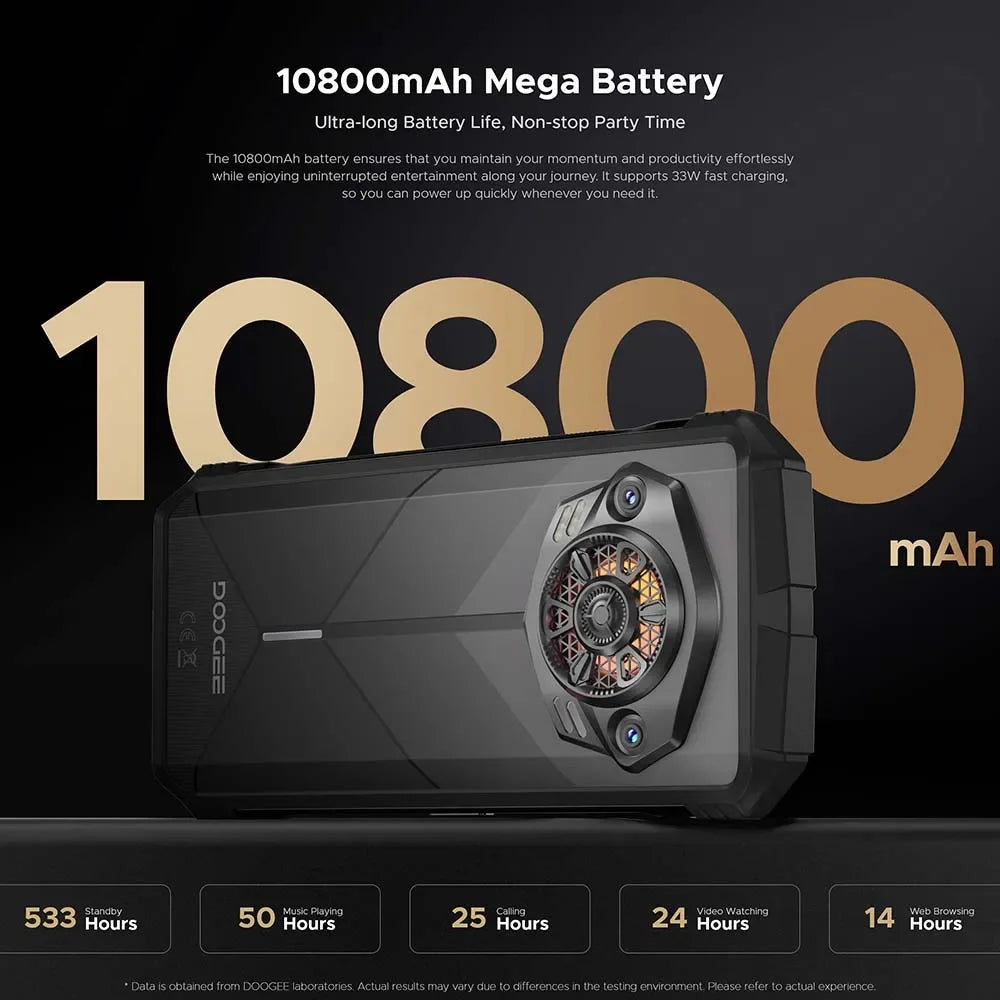 Global Version DOOGEE S Punk Rugged Phone Android 14 6.58" 60Hz 34mm