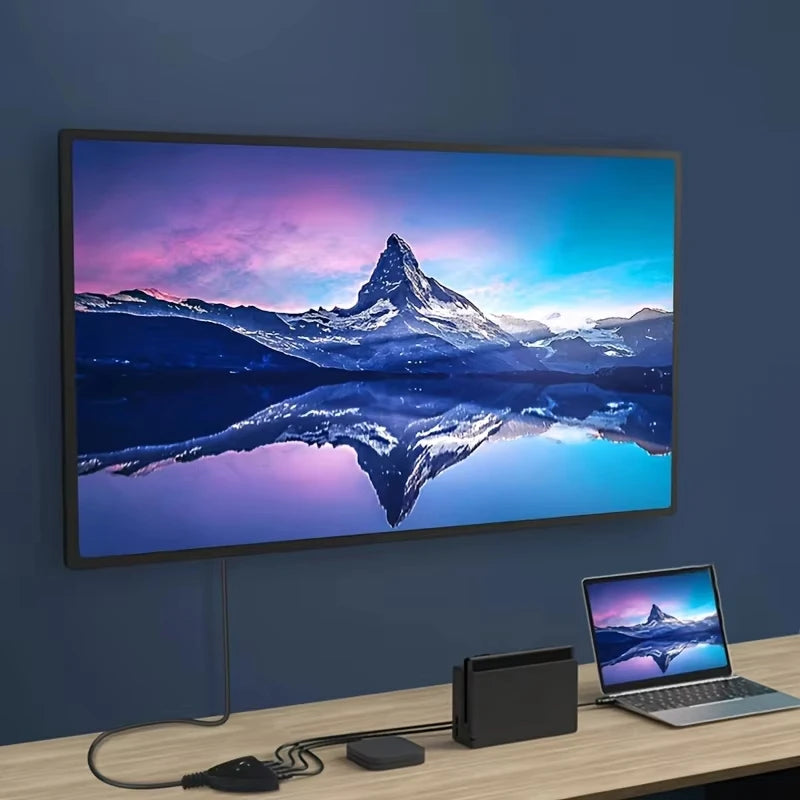 HDMI-compatible Switch KVM Splitter 4K 2K 3D 3 input 1 Output Mini 3