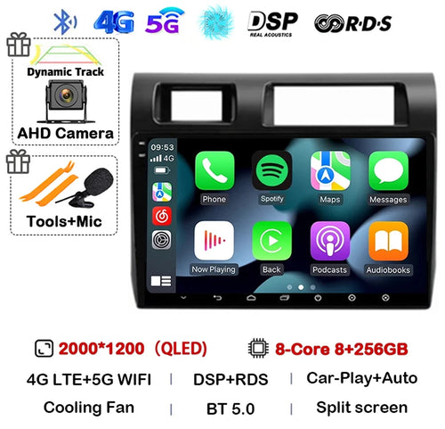Android 14 Carplay Car Radio For Toyota Pickup Land Cruiser LC 70 79