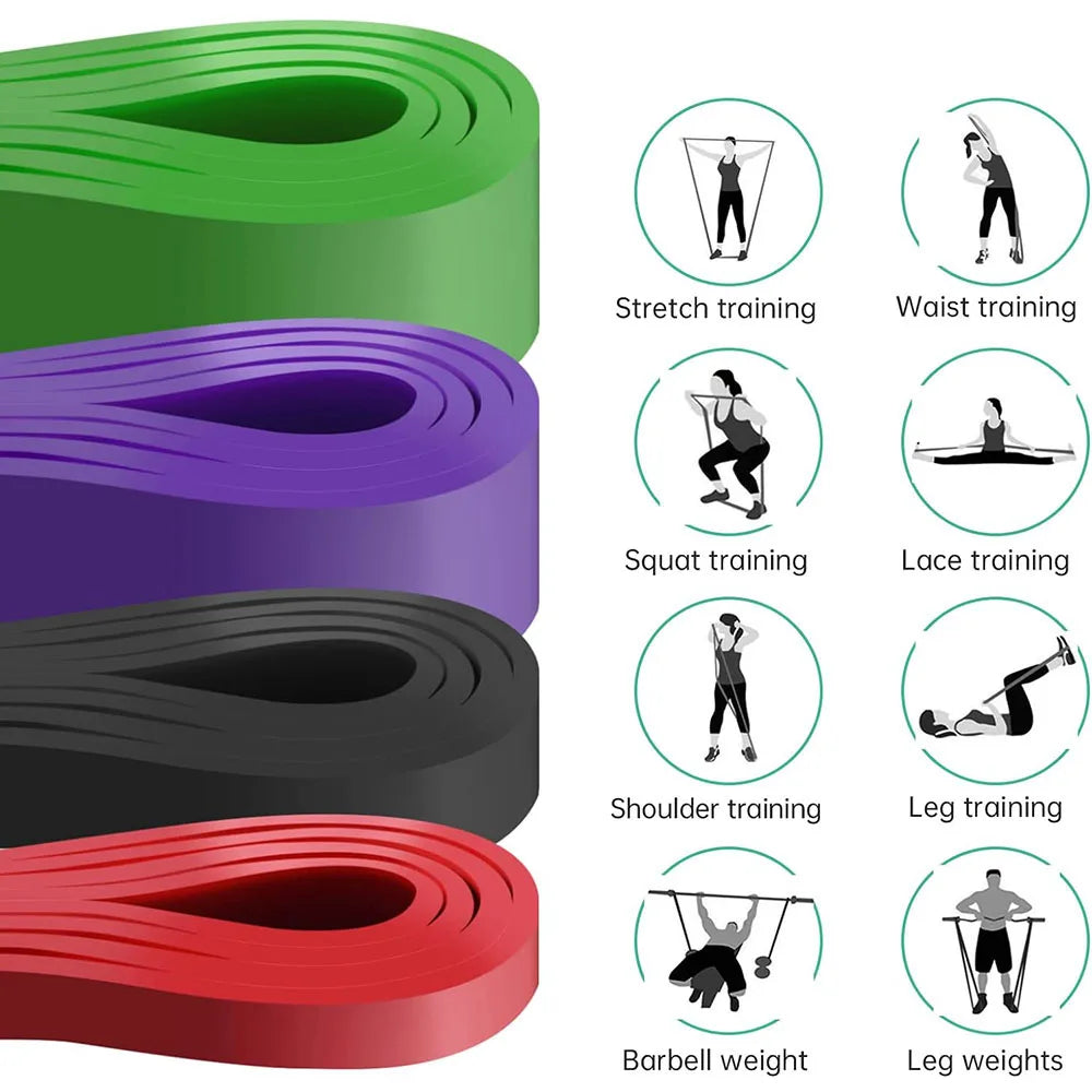 Resistance Band Heavy Duty Latex Sports Elastic Belt Pull Up Assist