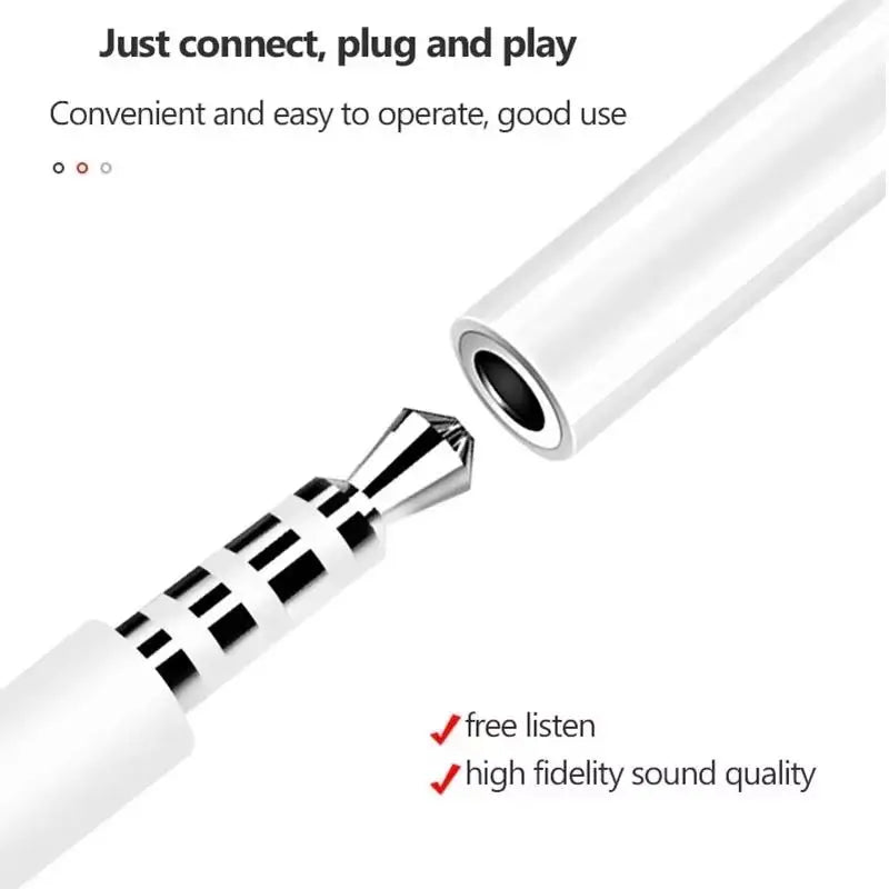 Lighting connector audio adapters and IOS adapter to 3.5mm jack AUX