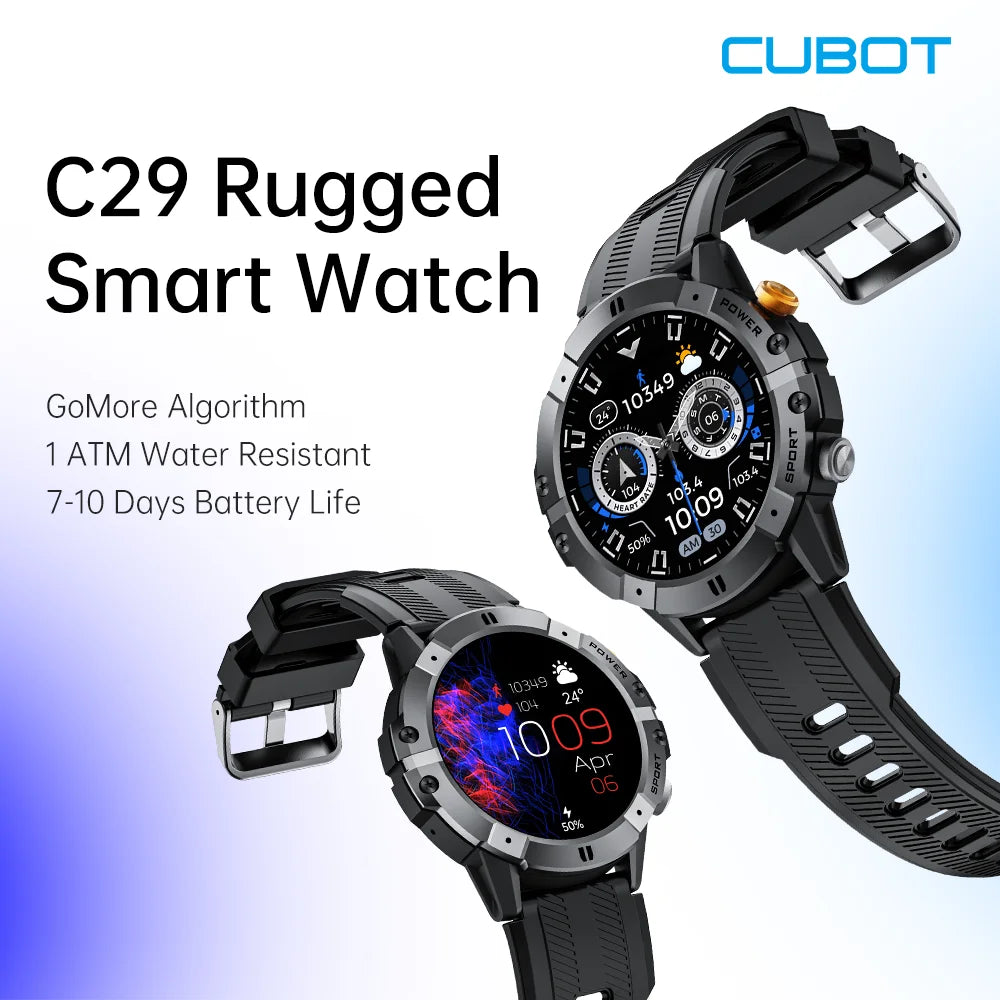 CUBOT C29 SmartWatch 1.52-inch 1ATM Waterproof Sport Watch for Men