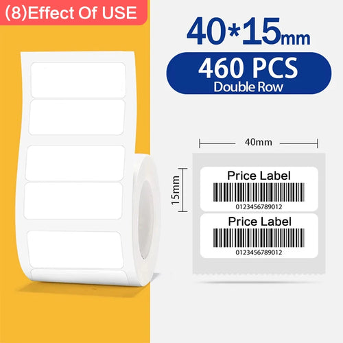 Niimbot 1Roll B1 White Sticker Waterproof Paper Adhesive Label White