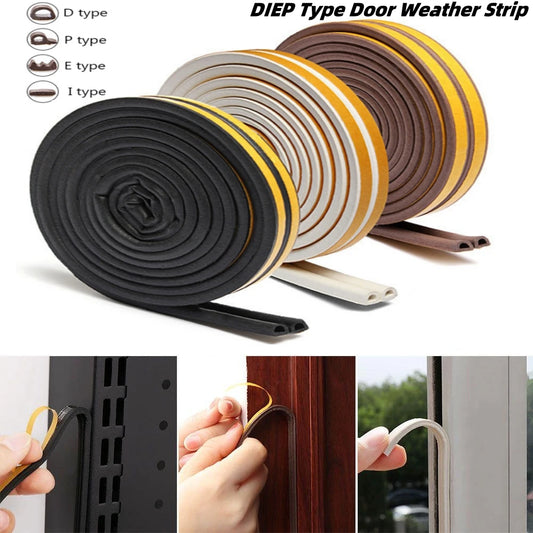Rubber Foam Window Door Seal  Self Adhesive Windproof Tape Door Joint