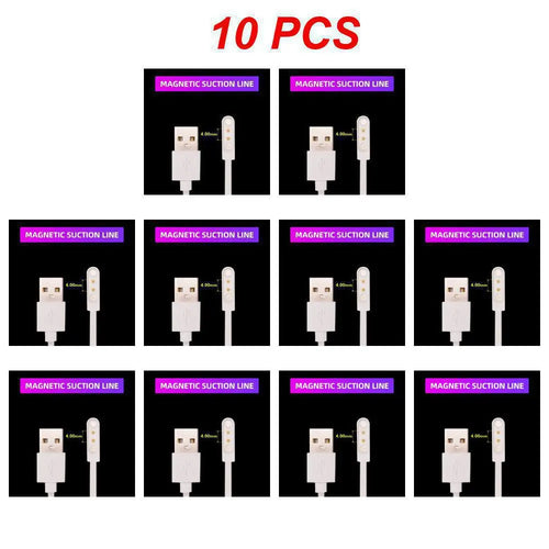 2 Pin 4 Pins USB Charging Cable Universal Smart Watch Charger Magnetic