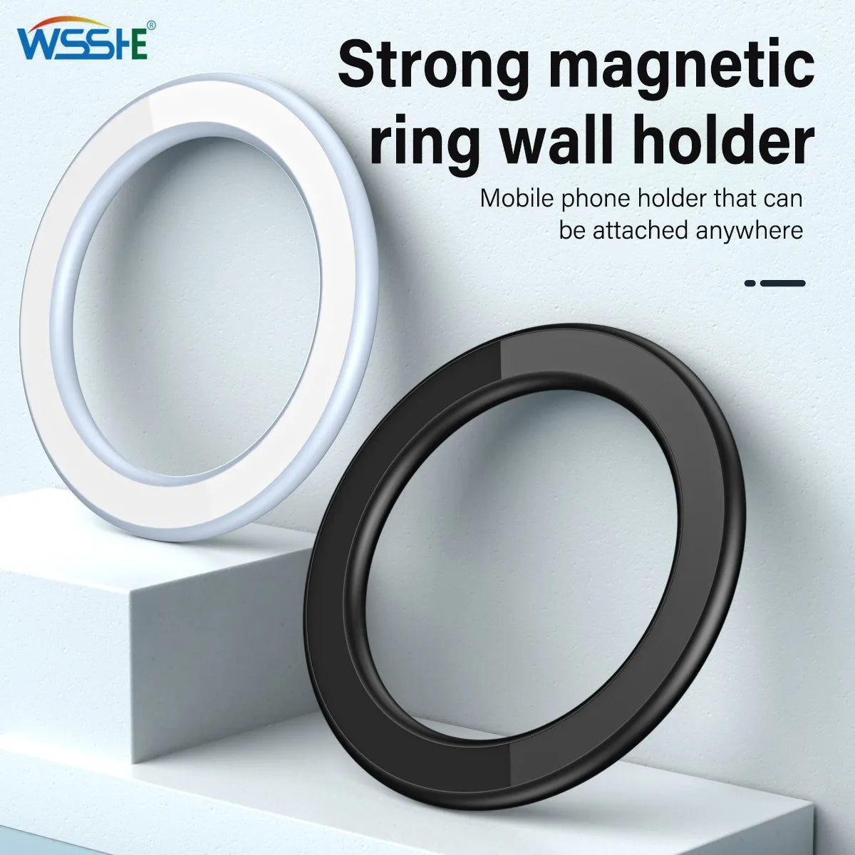 Magnetic Ring Holder For iPhone 14 13 12 Magnet Wall Mobile Phone