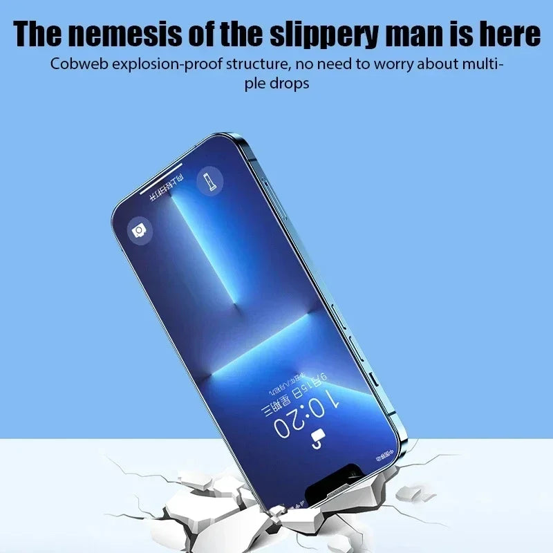 4Pcs Matte Tempered Glass For iPhone 14 13 12 11 15 Pro Max 7 8 16