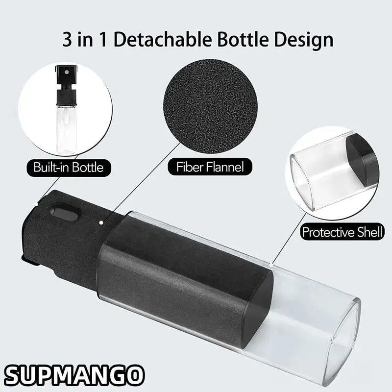 Q2 Microfiber Screen Cleaner Spray Bottle Set Mobile Phone Ipad