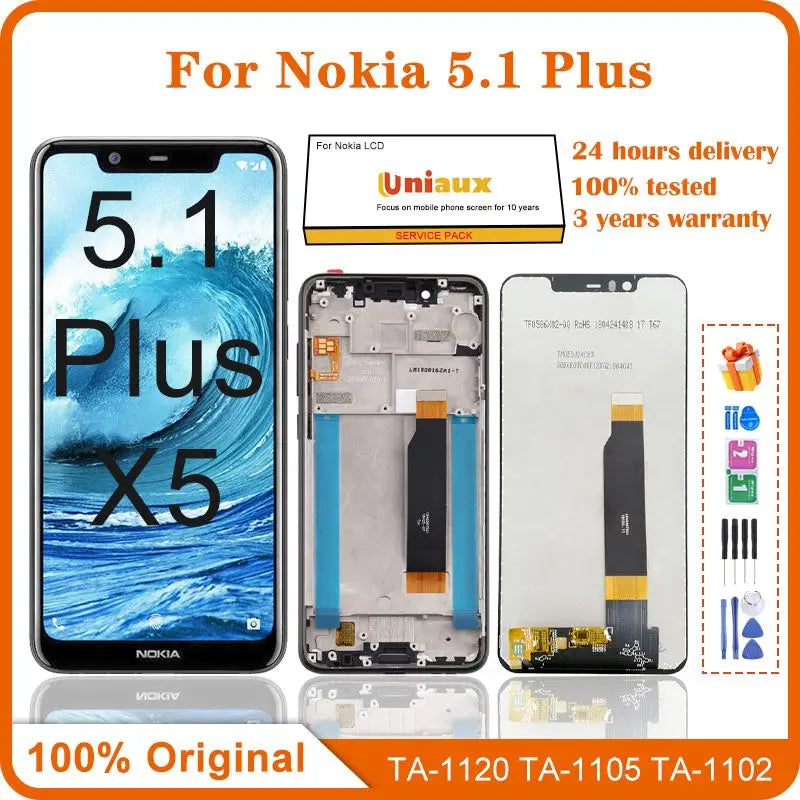 LCD For Nokia 5.1 Plus LCD Display Touch Screen Assembly For Nokia X5
