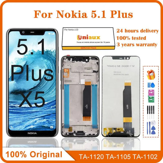 LCD For Nokia 5.1 Plus LCD Display Touch Screen Assembly For Nokia X5