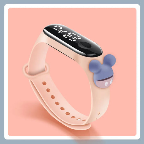 Fashion Mickey Children Watches For Girls Electronic Bracelet Sports