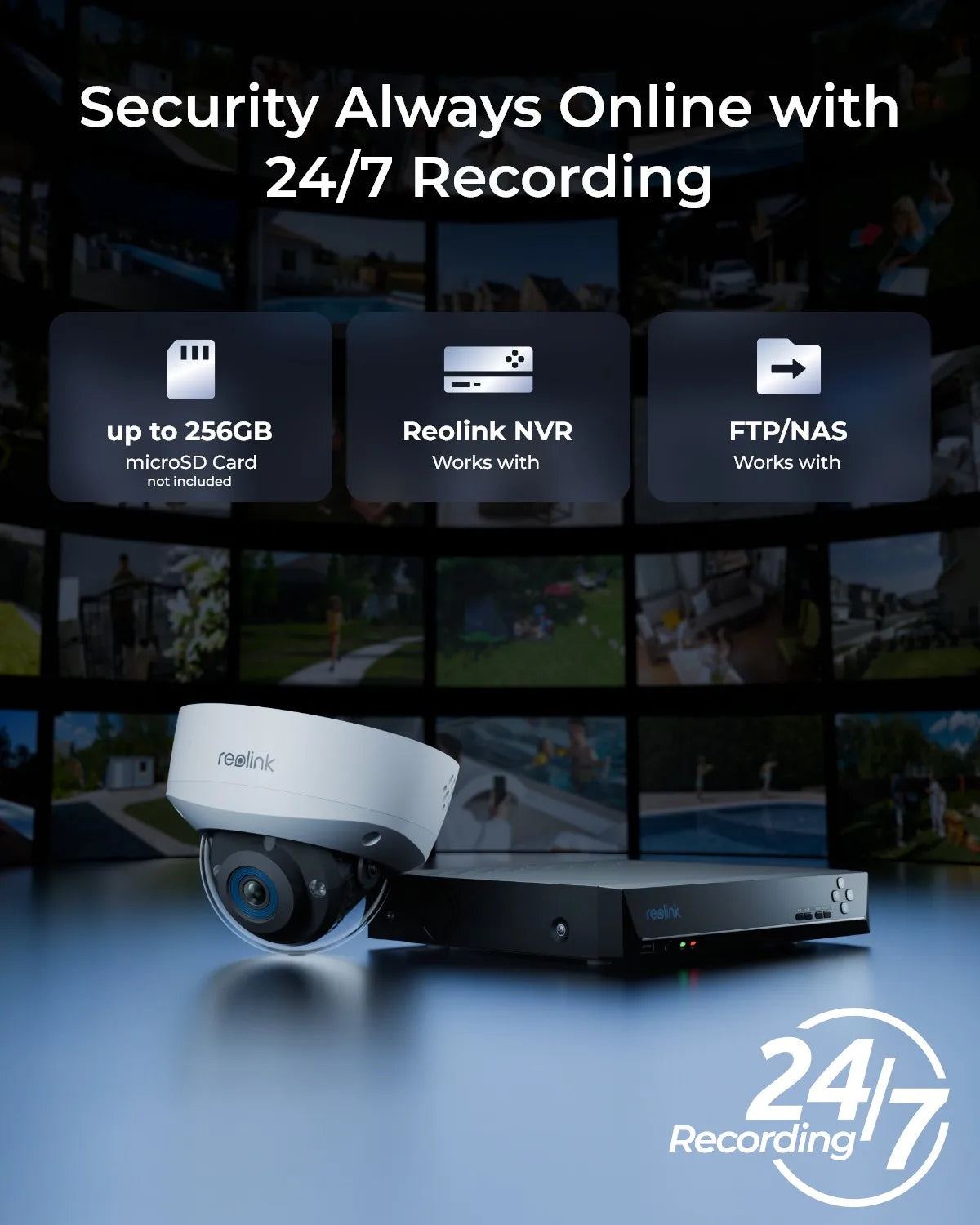 Reolink 5MP 8MP 12MP IK10 Vandalproof PoE Security Camera 2.8mm Lens