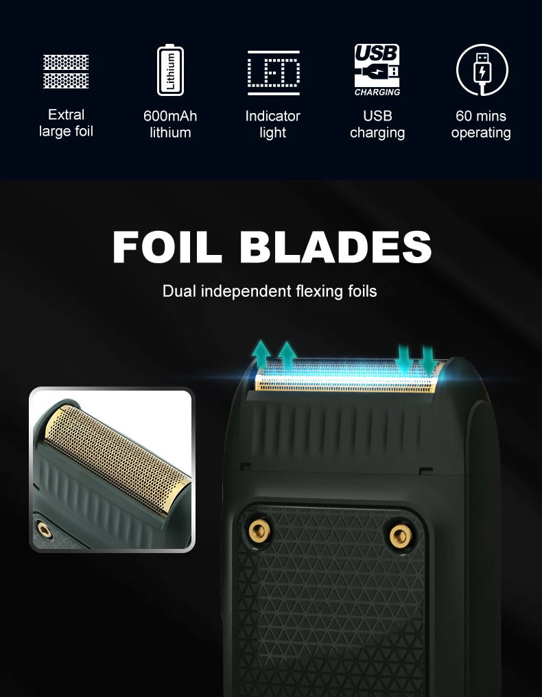 VGR V-353 Single Blade Professional Electric Rechargeable Mens Foil