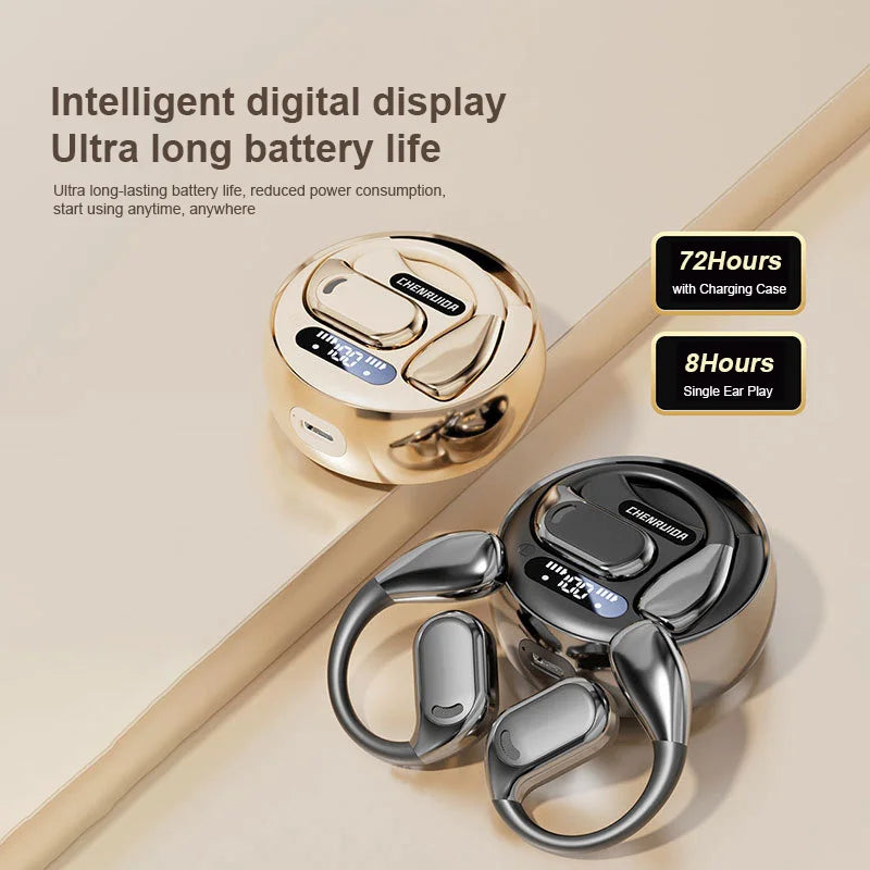 2025 New AI Translation Earbuds OWS Non In Ear Bluetooth 5.4 ENC