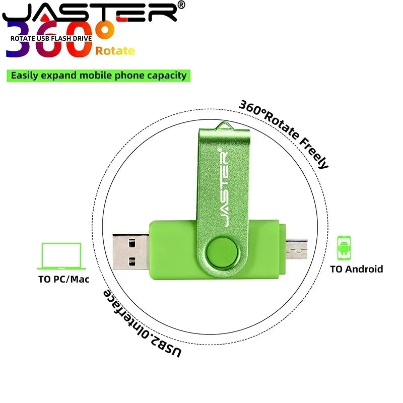 JASTER TYPE-C High Speed USB Flash Drive OTG Pen Drive 256GB 128GB