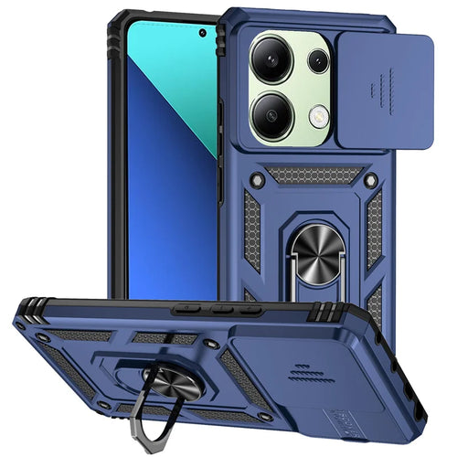 Shockproof Armor Funda For Xiaomi Redmi Note 13 Pro 5G 4G Slide Lens