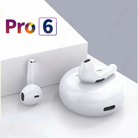 Original Air Pro 6 TWS Wireless Bluetooth Earphones Mini Pods Earbuds