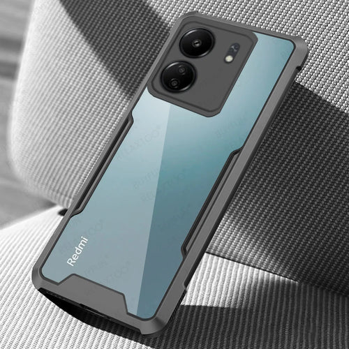 For Xiaomi Redmi 13C 14C Case Acrylic Transparent Armor Shockproof