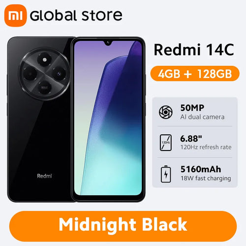Global Version Xiaomi Redmi 14C Smartphone MediaTek Helio G81-Ultra