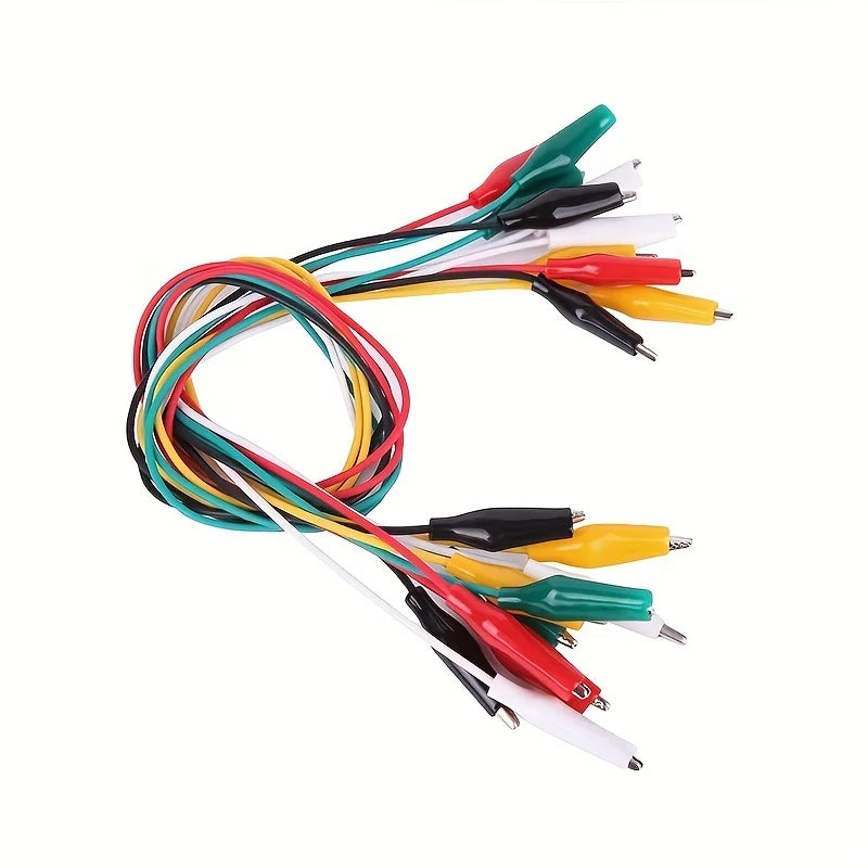 1Set / 10PCS Alligator Clips Electrical DIY Test Leads Alligator