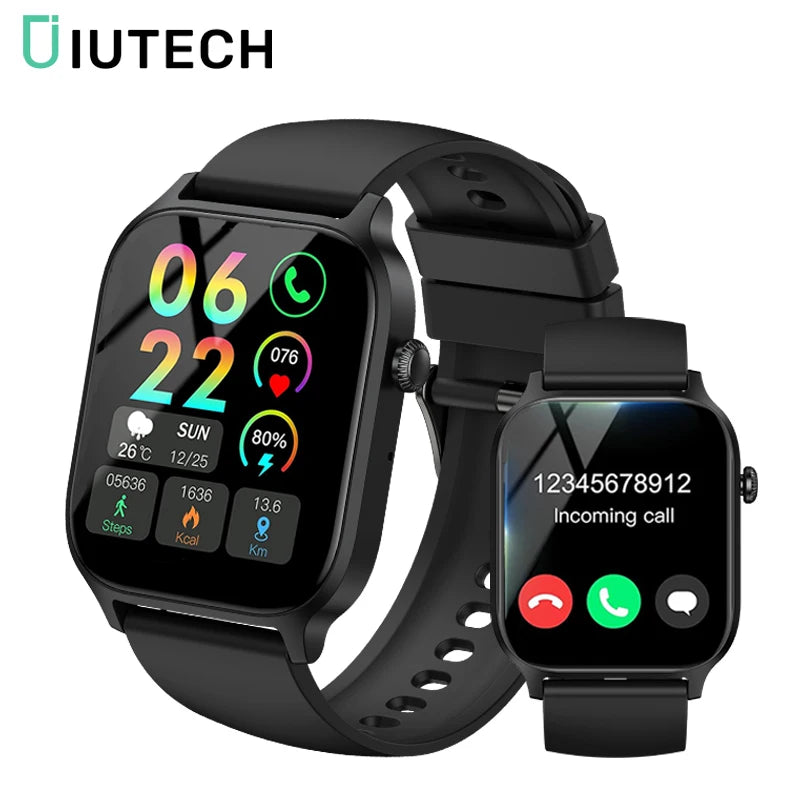IUTECH Y7PRO Calling Smart Watch 2024, 1.85 inch Screen 24H Health