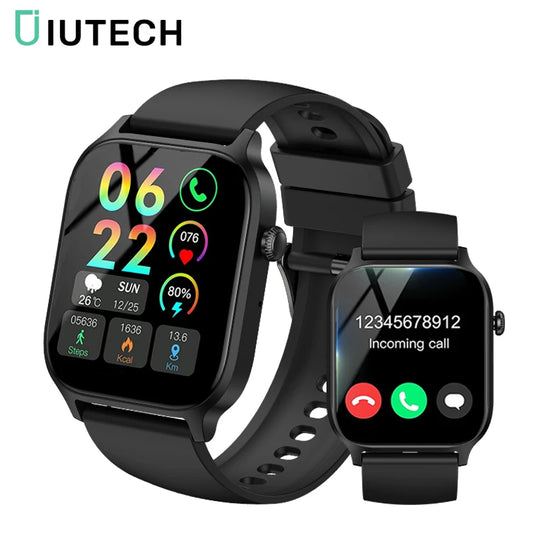 IUTECH Y7PRO Calling Smart Watch 2024, 1.85 inch Screen 24H Health