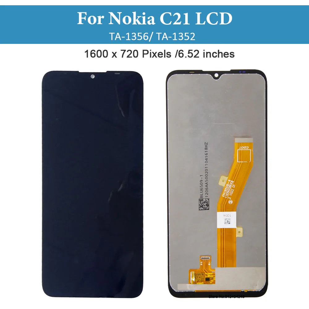 6.52'' Original LCD For Nokia C21 LCD Display Touch Screen Digitizer