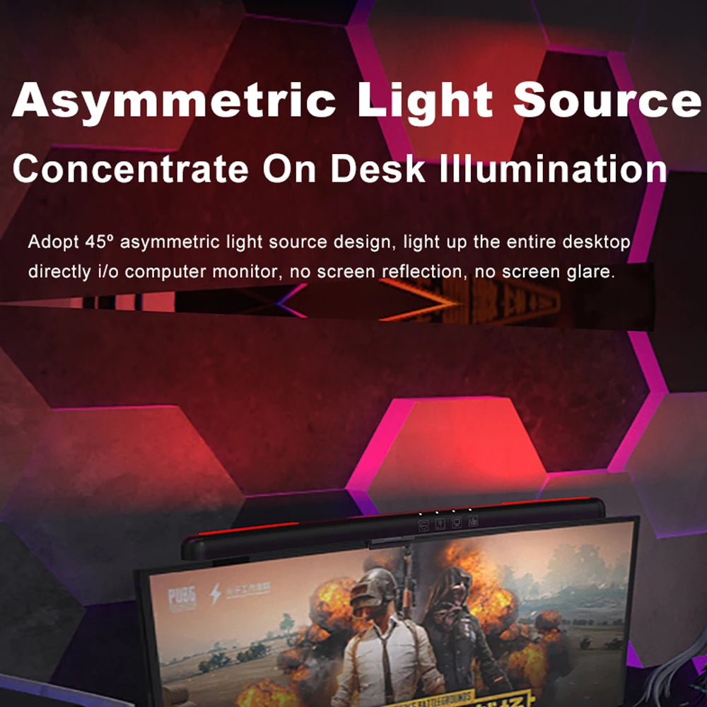 LED Computer Monitor Light Bar Stepless Dimming Hanging Light RGB Game