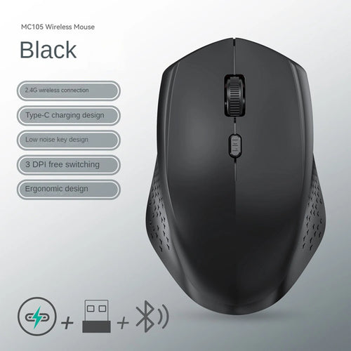 Rechargeable Bluetooth-compatible Wireless Mouse 2.4G Optical Mice