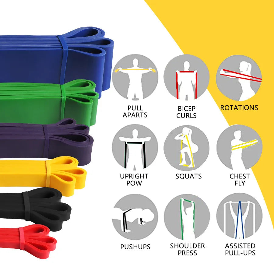 Heavy Duty Latex Resistance Band Exercise Elastic Band For Sport