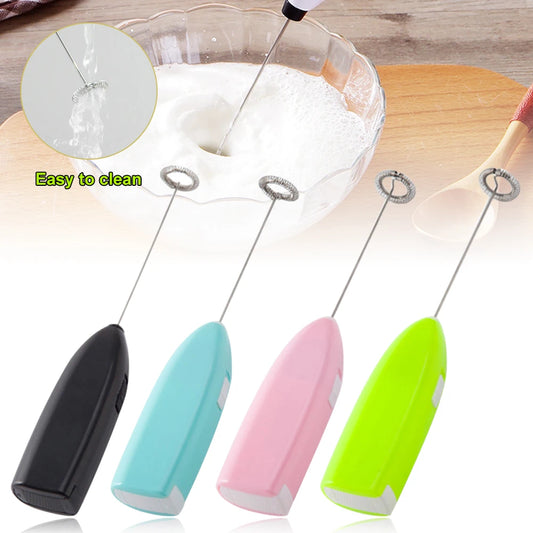 Portable Mini Electric Handheld Egg Beater Home Kitchen Coffee Milk