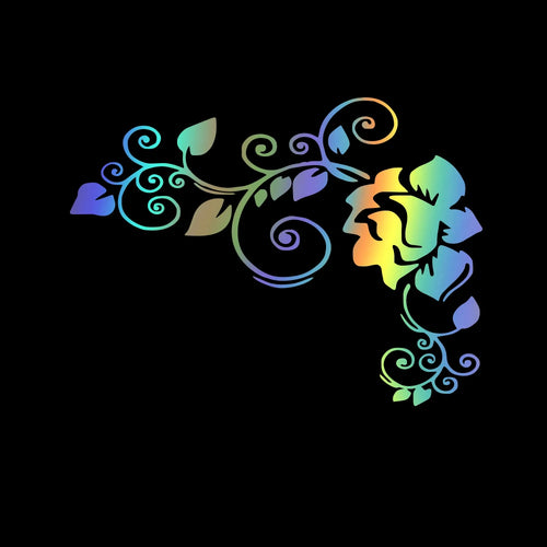 LYKX Art Design Flowers Car Stickers and Decals Aut Both Body Wrap