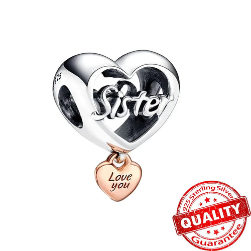 New Arrival 925 Sterling Silver Love You Mom Entwined Infinite Hearts