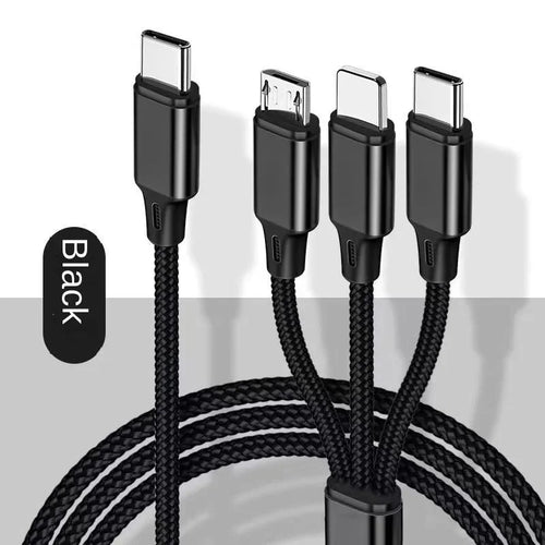 Type-c Three-in-one Charging Line PD One-minute Three-vehicle Fast
