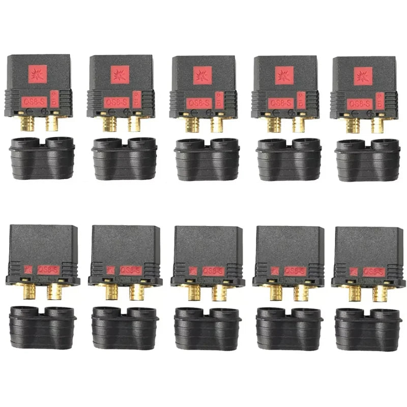 2/5pair QS8-S Heavy Duty Battery Connector Anti-Spark Gold Connector