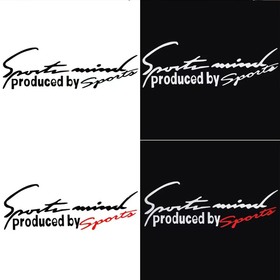 Sport Letter Universal Car Stickers Emblem Badge Decal Automobile