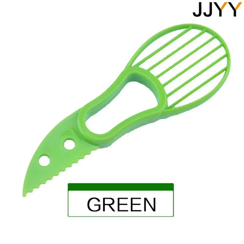 JJYY 3 In 1 Avocado Slicer Shea Corer Butter Fruit Peeler Cutter Pulp