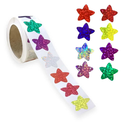 50-500pcs Colorful Star Stickers for Kids Reward School Classroom