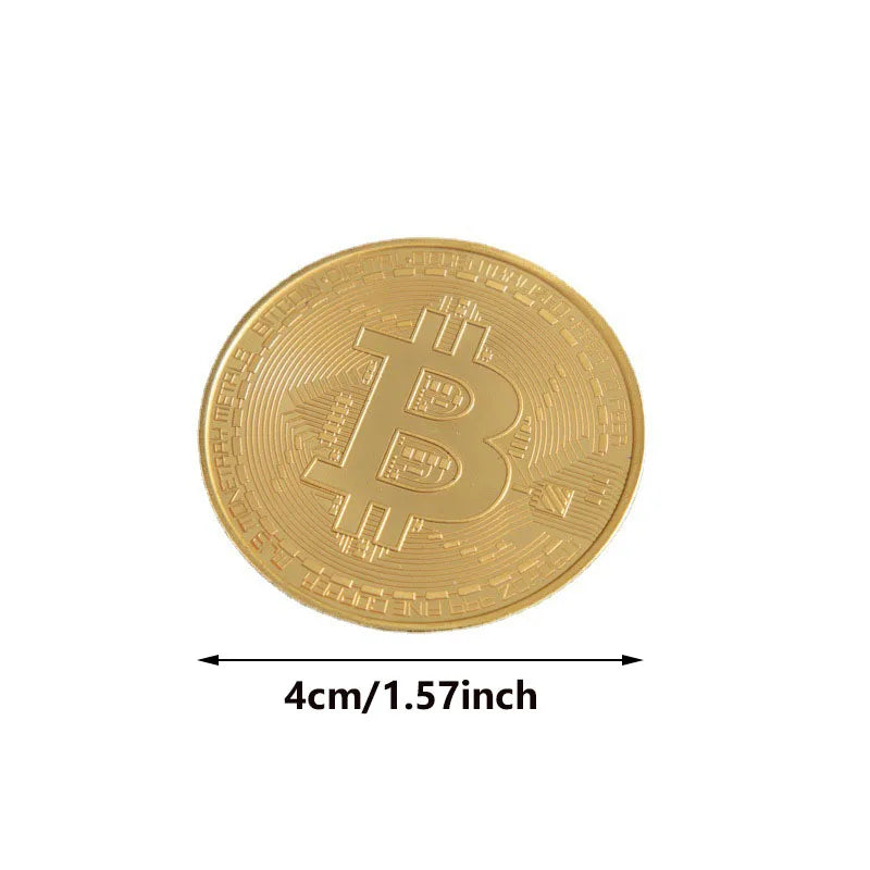 Bitcoin Coin Collectible Art Collection Gift Physical Commemorative