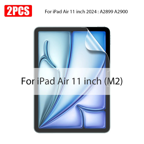 2PCS Paper Film Like For Ipad 10th Pro 13 11 M4 12.9 2024 Screen